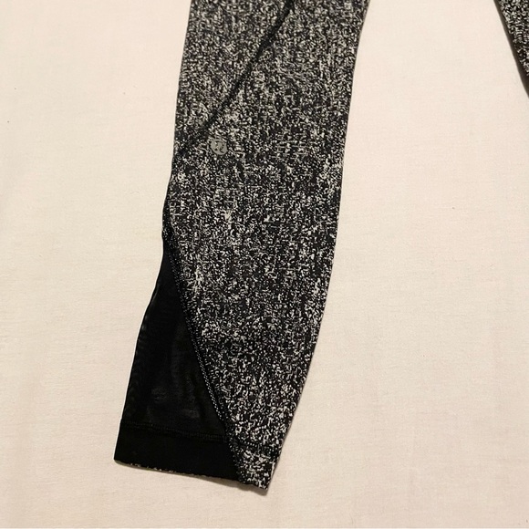 Lululemon Inspire Tight II Power Luxtreme Suited Jacquard Black White Size 6 - Picture 13 of 16